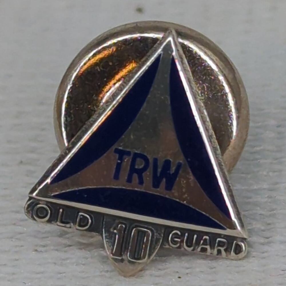 TRW Sterling 10 Year Tie Tack Collectible Lapel Pin